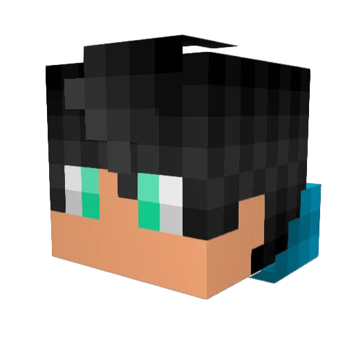 caheroje Minecraft avatar head, 3D render