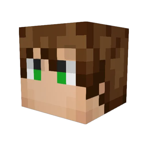 cahutchins Minecraft avatar head, 3D render