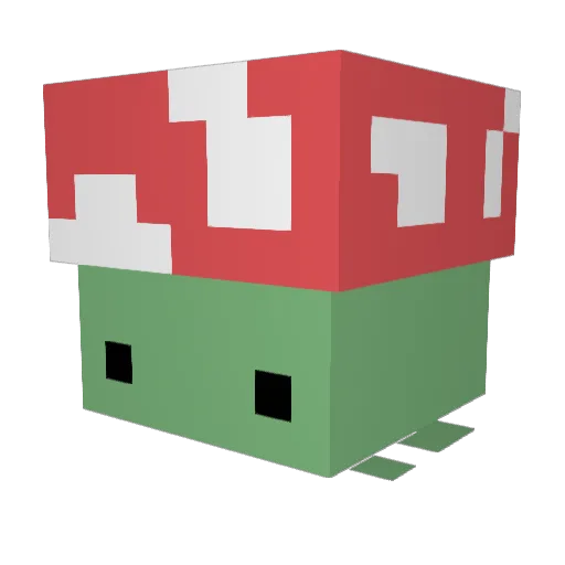 caidanc Minecraft avatar head, 3D render