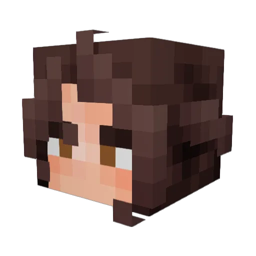 caidari Minecraft avatar head, 3D render