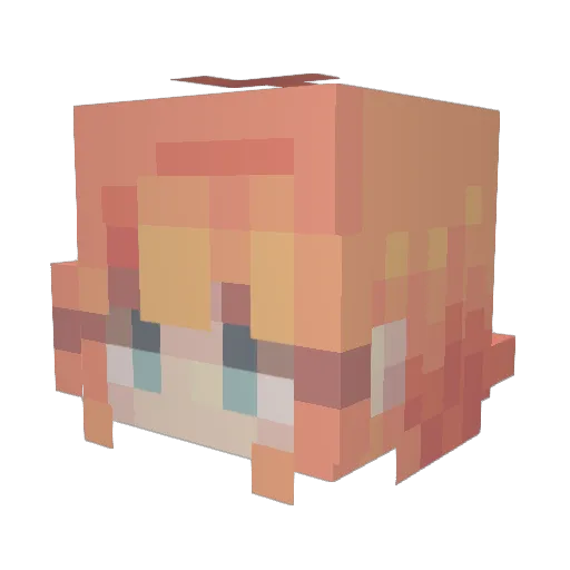 caidencee Minecraft avatar head, 3D render