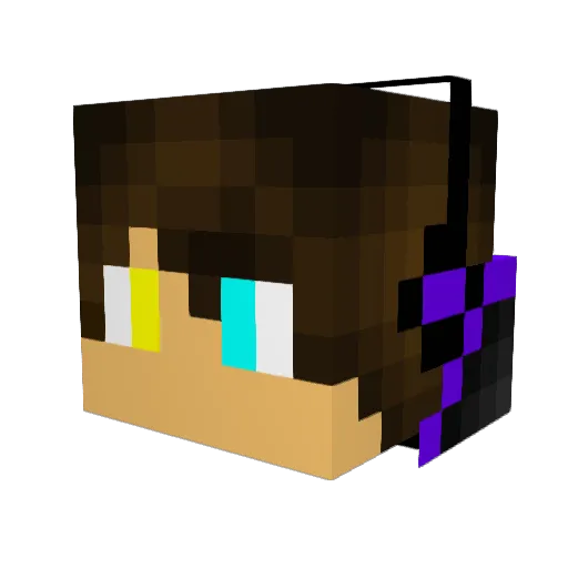 cain5 Minecraft avatar head, 3D render