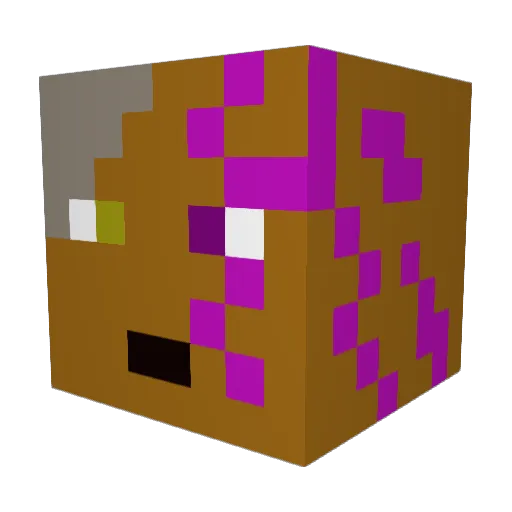 cainEI333 Minecraft avatar head, 3D render