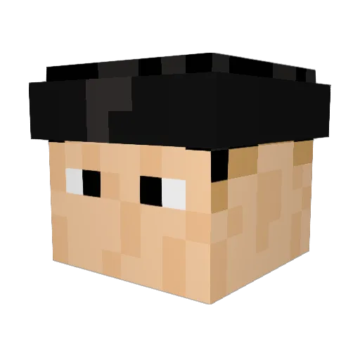 cainazimfii Minecraft avatar head, 3D render