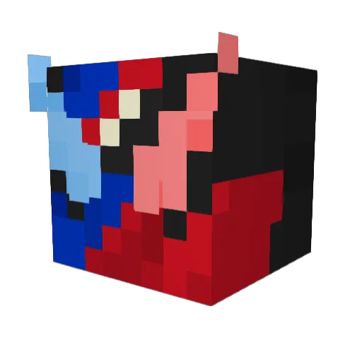 caiovj18 Minecraft avatar head, 3D render