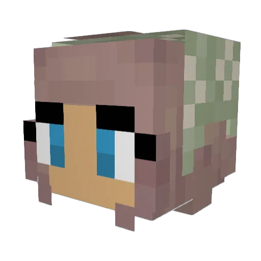 cairokitty Minecraft avatar head, 3D render