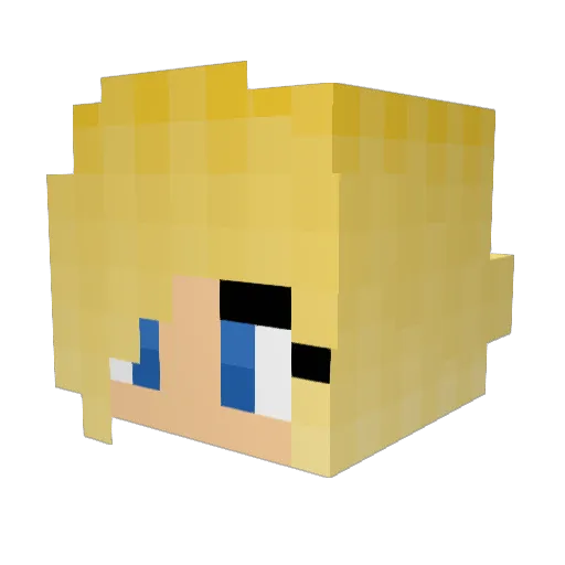 cairufan1 Minecraft avatar head, 3D render