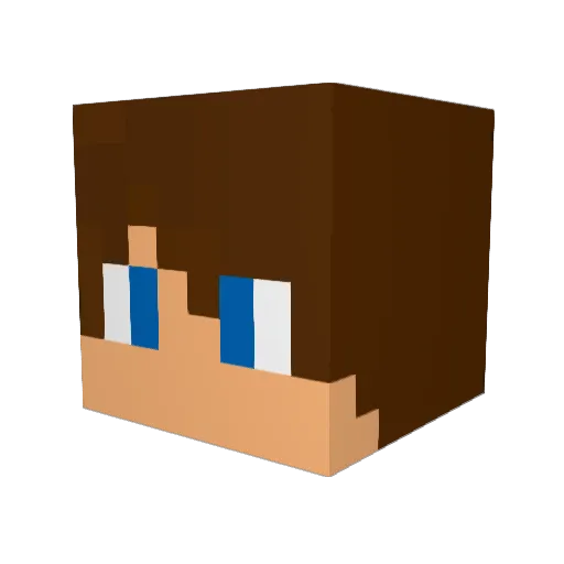cait591 Minecraft avatar head, 3D render