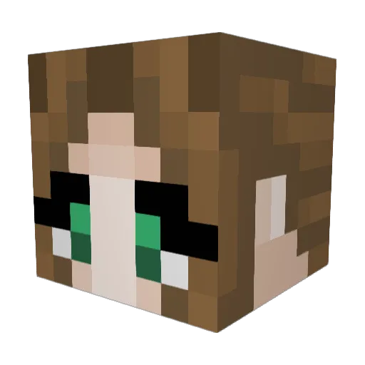 caitegorl Minecraft avatar head, 3D render