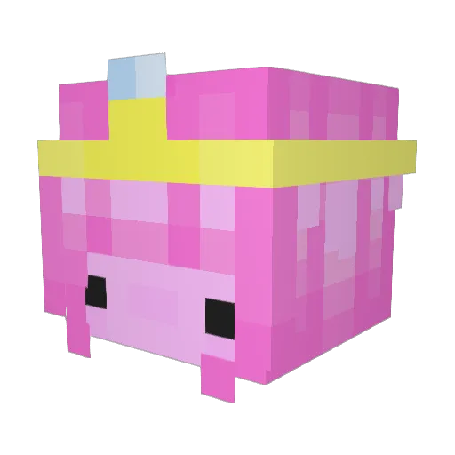 caitlin Minecraft avatar head, 3D render