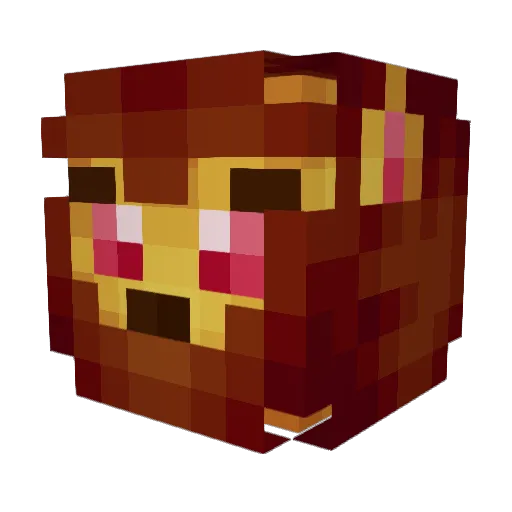 caitlingibsonxo Minecraft avatar head, 3D render