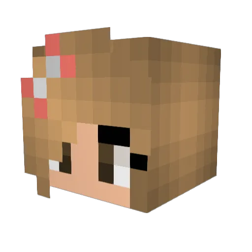 caitlinn22 Minecraft avatar head, 3D render