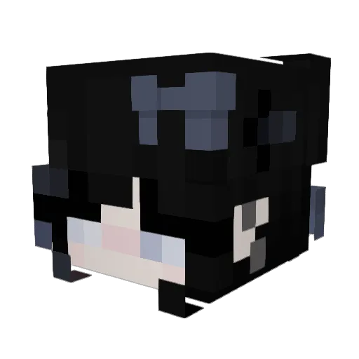 caitlxynn Minecraft avatar head, 3D render