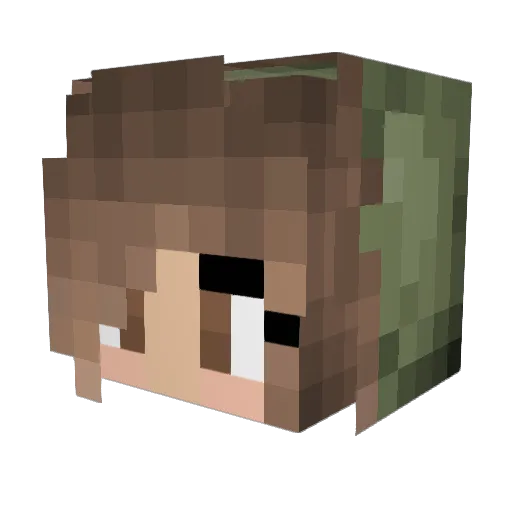 caitsesh Minecraft avatar head, 3D render