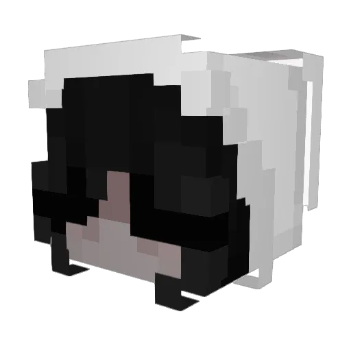 caitxxo Minecraft avatar head, 3D render