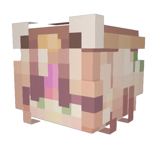 caityjames122 Minecraft avatar head, 3D render