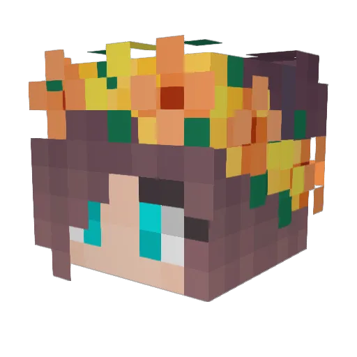 caitystacey Minecraft avatar head, 3D render