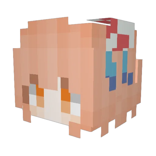 caixh01 Minecraft avatar head, 3D render