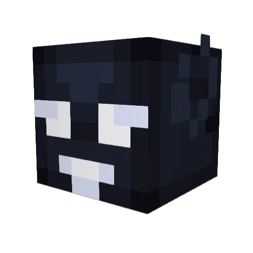 cajas Minecraft avatar head, 3D render