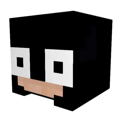 caka47 Minecraft avatar head, 3D render