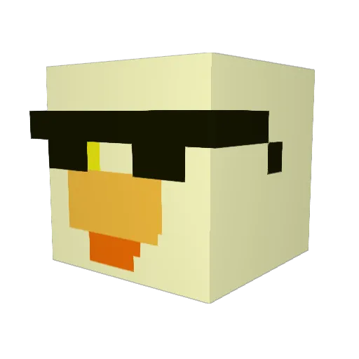 cake834 Minecraft avatar head, 3D render