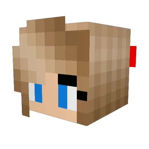 cake_cityxx Minecraft avatar head, 3D render