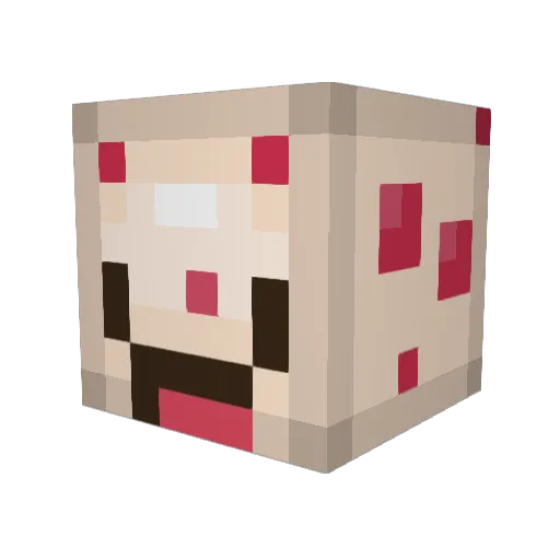 cake_leg3ndz Minecraft avatar head, 3D render