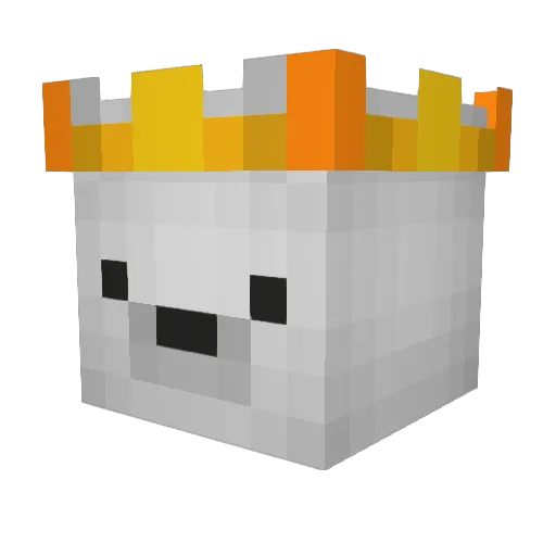 cakeeyy Minecraft avatar head, 3D render