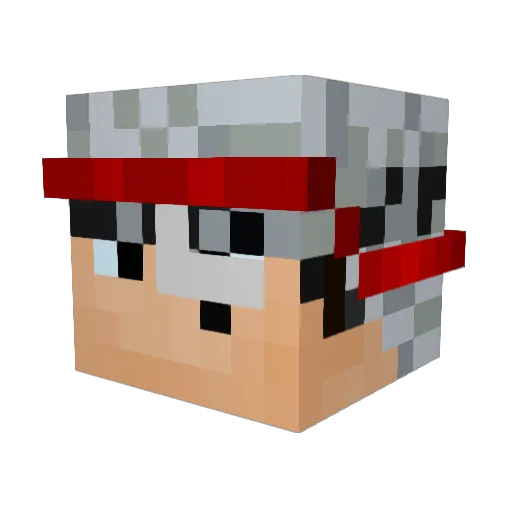 cakeface1234 Minecraft avatar head, 3D render