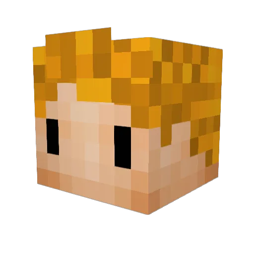 cakekindel Minecraft avatar head, 3D render