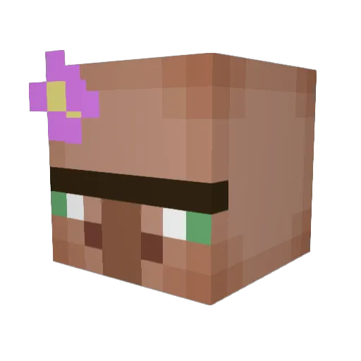 cakelinsey Minecraft avatar head, 3D render