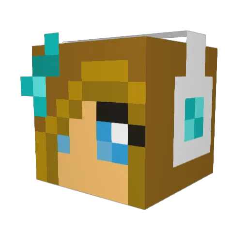 cakemaker109 Minecraft avatar head, 3D render