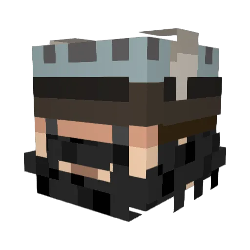 cakeman129 Minecraft avatar head, 3D render