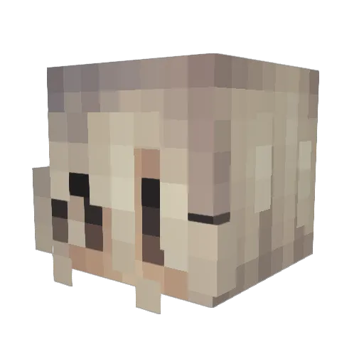 cakepits Minecraft avatar head, 3D render