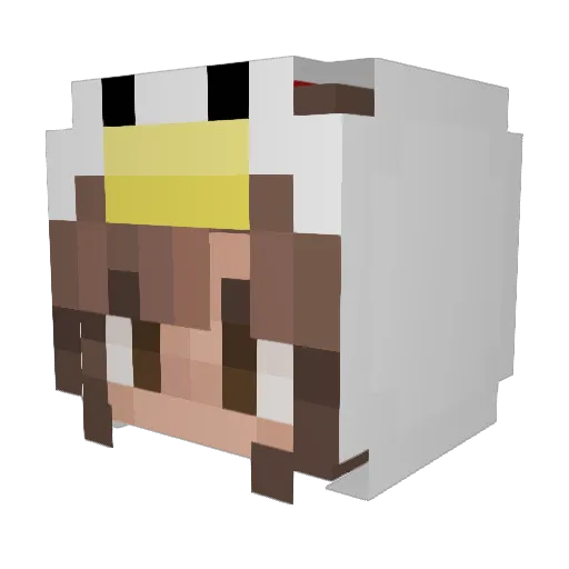 cakestain Minecraft avatar head, 3D render
