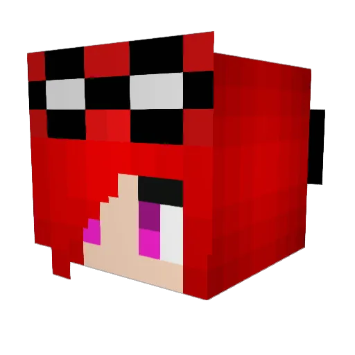 cakestein Minecraft avatar head, 3D render
