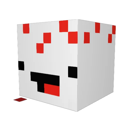 cakester Minecraft avatar head, 3D render