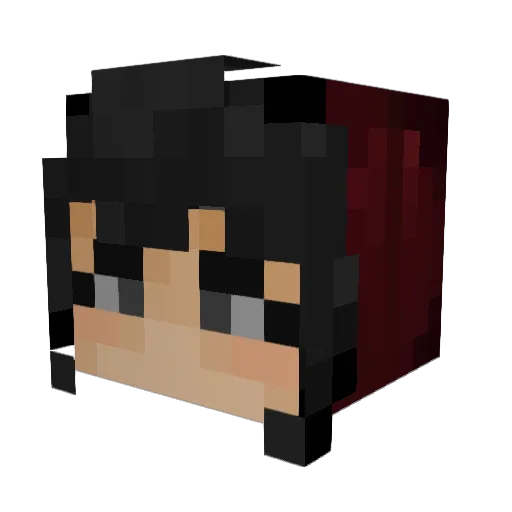 caketsukki Minecraft avatar head, 3D render