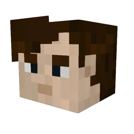 cakewithpie Minecraft avatar head, 3D render