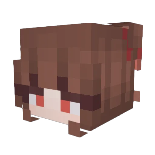 cakeycorner Minecraft avatar head, 3D render