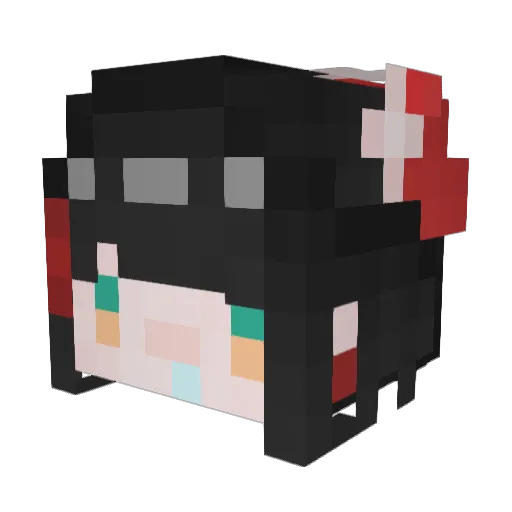 cakeyovo Minecraft avatar head, 3D render