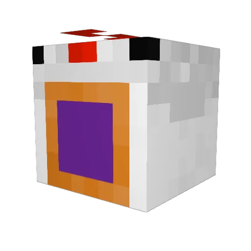 cal22q Minecraft avatar head, 3D render