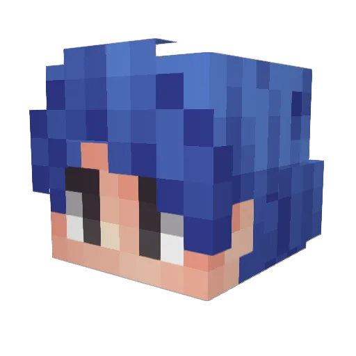 cal_cat99 Minecraft avatar head, 3D render