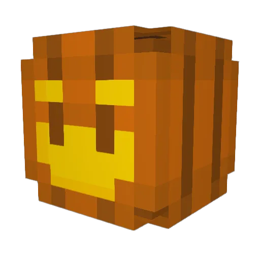 calabasaw Minecraft avatar head, 3D render