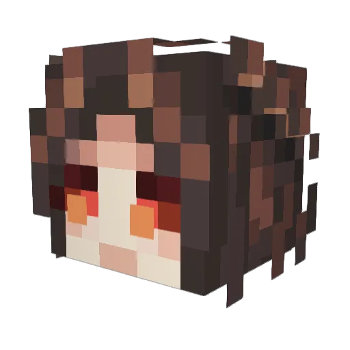 calaear Minecraft avatar head, 3D render