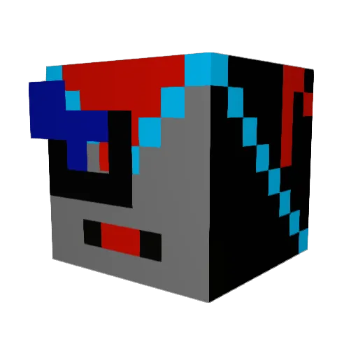 calamaridudeman Minecraft avatar head, 3D render