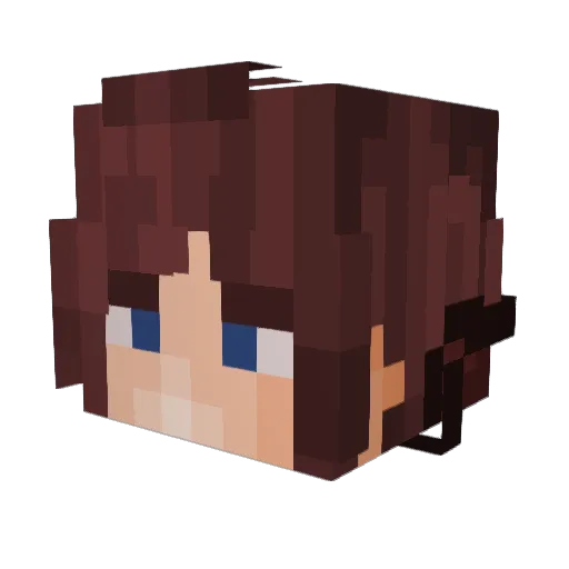 calamity0 Minecraft avatar head, 3D render
