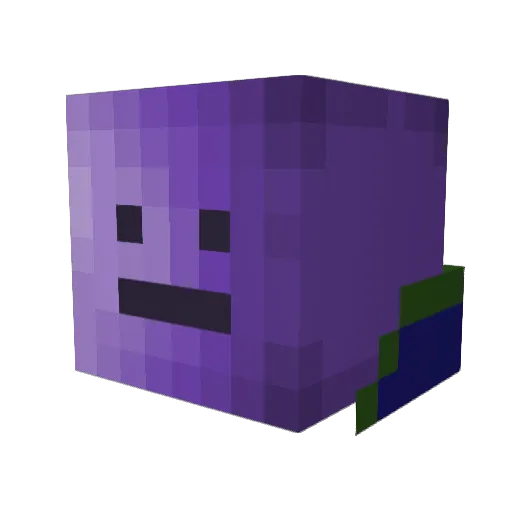 calammite Minecraft avatar head, 3D render