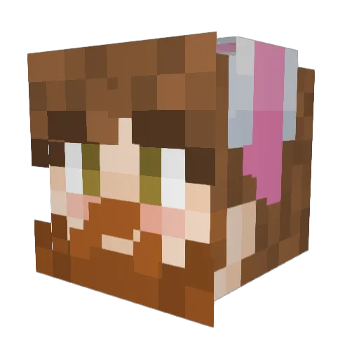 calanengland Minecraft avatar head, 3D render