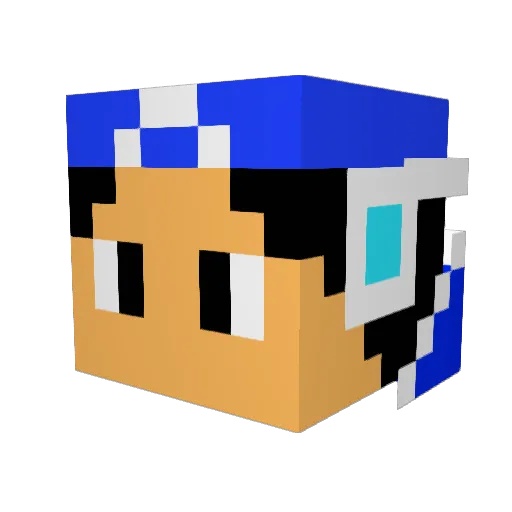 cale5star Minecraft avatar head, 3D render